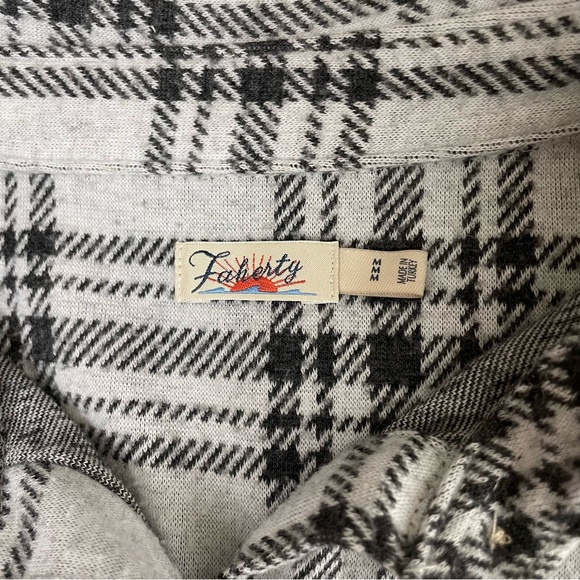 Faherty Legend Sweater Shirt Snowonder Plaid Medium - Picture 10 of 15
